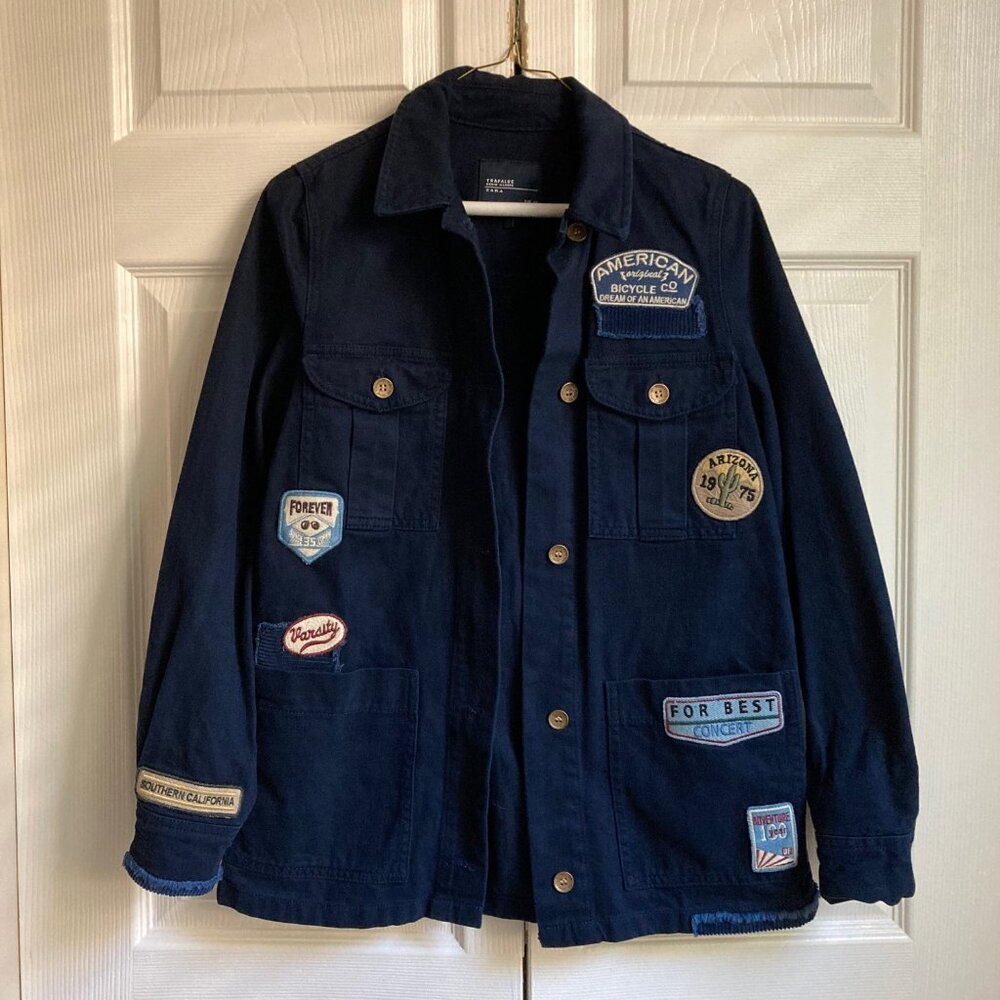 Navy Patch Jacket - image 1
